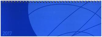 Tischquerkalender Professional Colourlux blau 2017
