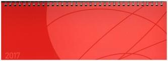 Tischquerkalender Professional Colourlux rot 2017