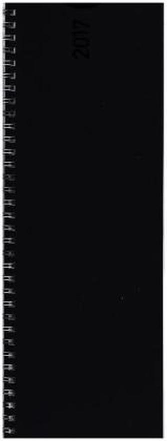 Tischquerkalender Classic Colourlux schwarz 2017