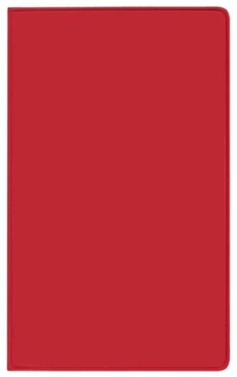 Taschenkalender Pluto geheftet PVC rot 2017