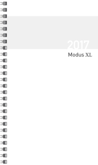 Taschenkalender Modus XL Flexi Tizio Einlage 2017