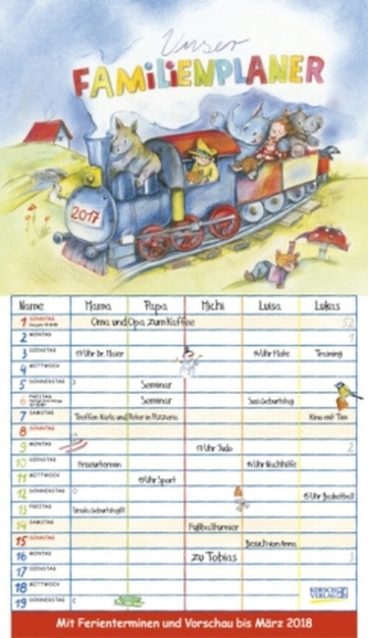 Unser Familienplaner 2017