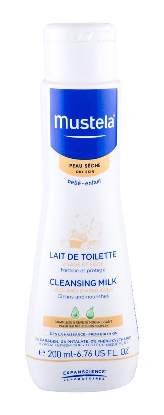 Mustela Bébé Tělové mléko do sprchy Cleansing Milk 200 ml pro děti