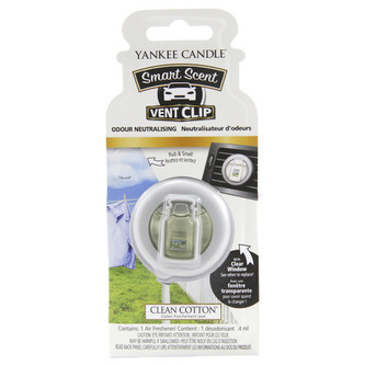 Yankee Candle Vonný klip Clean cotton
