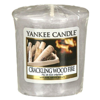 Yankee Candle Votivní svíčka Cracling wood fire 49g
