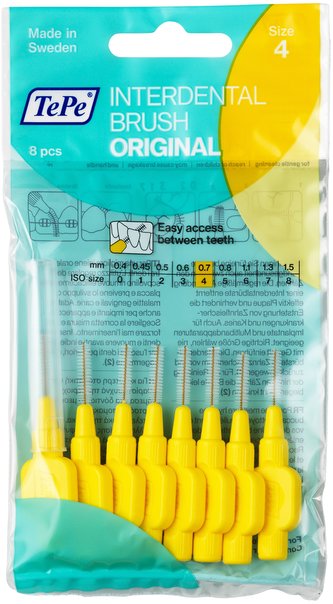 TePe Mezizubní kartáčky Normal 0,7 mm žlutý 8 ks unisex