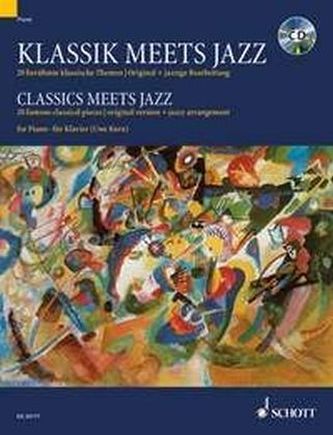 Klassik meets Jazz, für Klavier, m. Audio-CD