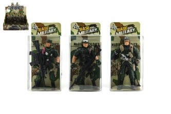 Voják figurka plast 10cm mix druhů v krabičce 24ks v boxu