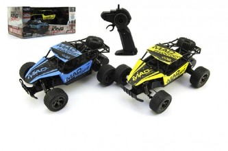Auto RC Buggys adaptérem na baterie plast/kov 20 cm, 2 barvy (1ks v krabici)