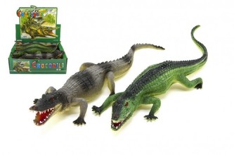 Krokodýl plast 31cm, 2 barvy - 1 kus