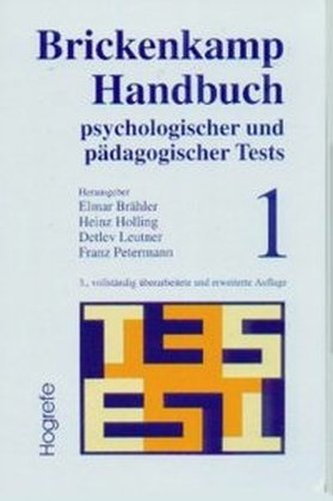 Brickenkamp Handbuch psychologischer und pädagogischer Tests. Bd.1 Brickenkamp Handbuch psychologischer und pädagogischer Tests. Bd.1