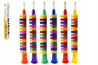 Flétna Klarinet plast 42cm asst 6 barev v krabičce