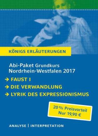 Abi-Paket Grundkurs Nordrhein-Westfalen 2017 - Königs Erläuterungen, 3 Tle.