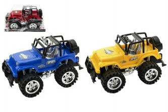 Auto terénní plast 26cm na setrvačník 1ks, 3 různé barvy