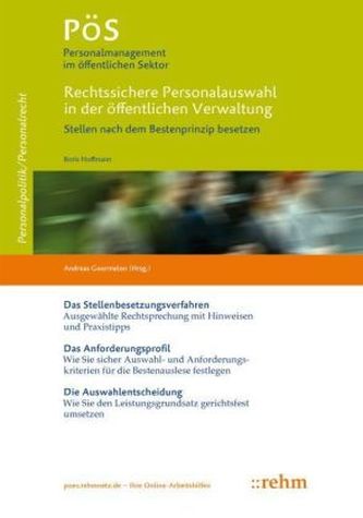 Rechtssichere Personalauswahl in der öffentlichen Verwaltung Rechtssichere Personalauswahl in der öffentlichen Verwaltung