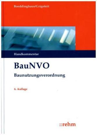 Baunutzungsverordnung (BauNVO), Handkommentar Baunutzungsverordnung (BauNVO), Handkommentar