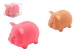 Pokladnička prasátko plast 9cm asst v krabičce