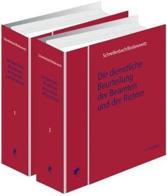 Die dienstliche Beurteilung der Beamten und der Richter, 2 Ordner zur Fortsetzung