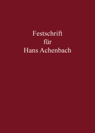 Festschrift für Hans Achenbach