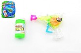 Pistole bublifuk plast 13cm na setrvačník asst 2 barvy na kartě