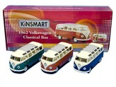 Autobus Kinsmart VW volný chod kov 18 cm 1:24, 3 barvy (1ks v balení)