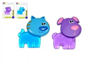 Kousátko chladící zvířátko 8cm, 2 druhy, na kartě - 1 kus