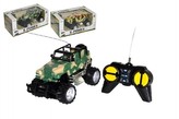 Auto terénní velká kola RC plast 16 cm na baterie, 2 barvy (1ks v krabici)