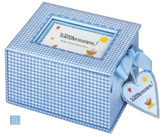 Willkommen!, Baby-Schatzkästchen (hellblau)