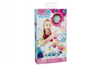 Kreativní sada Pom Pom Wow nalepovací střapce 45ks v krabici 11x20cm