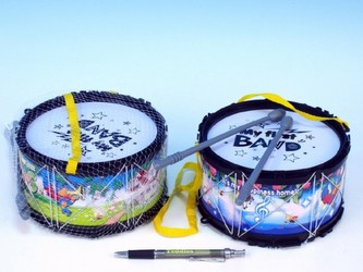 Bubínek plast 17x17x9,5cm 2 barvy v síťce - 1 kus