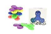 Fidget spinner plast; 6 druhů; v krabičce - 1 kus
