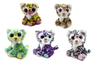 Leopard zvířátko plyš 12cm asst mix barev