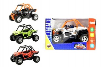 Auto buggy plast na zpětné natažení na baterie se světlem se zvukem 3 barvy (1 kus)