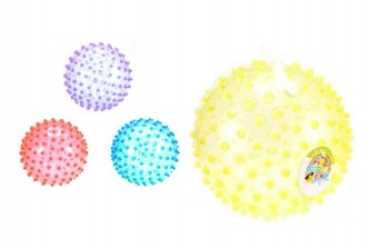 Míč masážní průměr 20cm asst 4 barvy v síťce