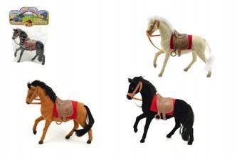 Kůň fliška 18cm, 3 barvy, v sáčku - 1 kus