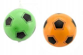 Míč super tele plast 23cm 1ks, 2 různé barvy