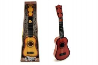 Kytara 4 struny (ocelové) + trsátko plast 54cm asst 2 barvy v krabici