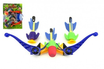 Luk s přísavkami plast 42cm, 2 barvy, na kartě - 1 kus