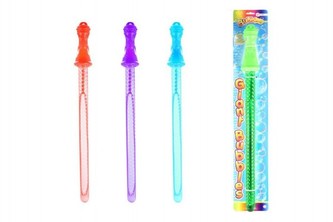 Bublifuk meč plast 62cm asst 4 barvy na kartě