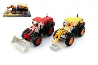 Nakladač/Bagr plast 20cm, 2 druhy, na setrvačník - 1 kus