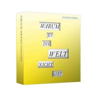 Warum es die Welt nicht gibt, Audio-CD