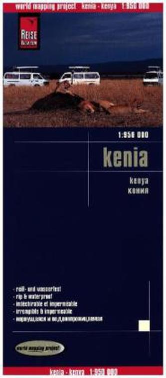 World Mapping Project Reise Know-How Landkarte Kenia (1:950.000). Kenya
