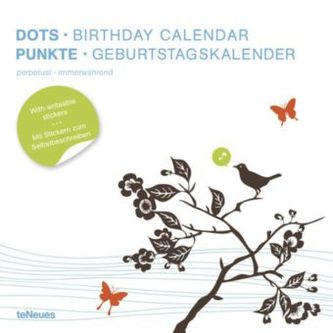 Punkte, Geburtstagskalender. Dots, Birthday Calendar