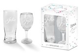 Set - sklenička a půllitr Svatba 2020