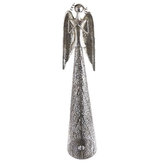 Kovový anděl modlící se - na svíčku