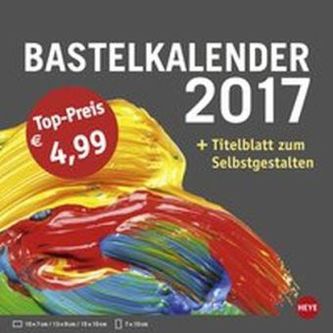 Bastelkalender klein anthrazit 2017