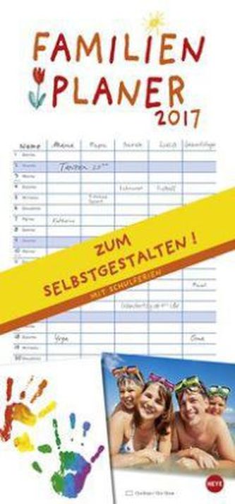Familienplaner zum Selbstgestalten 2017