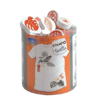 Razítka Stampo Textile - Džungle, 10 ks