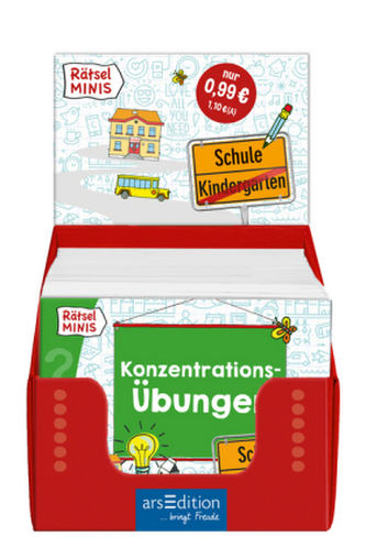Rätsel-Minis Schule, Display Rätsel-Minis Schule, Display