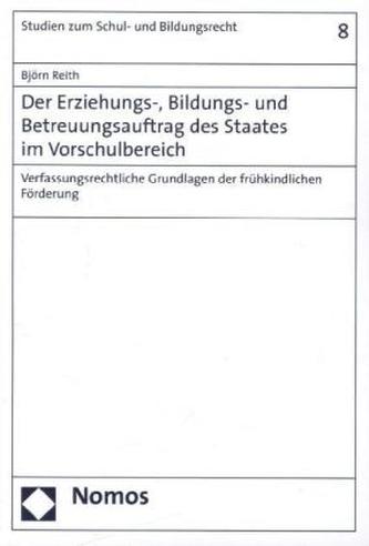 Der Erziehungs-, Bildungs- und Betreuungsauftrag des Staates im Vorschulbereich